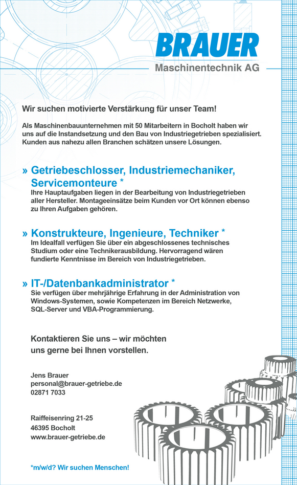 Stellenanzeige